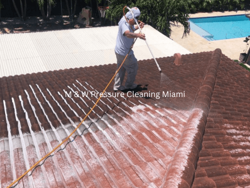 Before and afert in Roof Cleaning